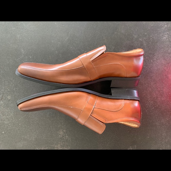 Steve Madden Men's Kickbacks Tan Leather Shoes - Picture 4 of 7